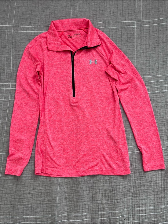 Under Armour Tops - Under Armour- Neon Pink Quarter-Zip Pullover